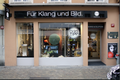 Schild: Für Klang und Bild