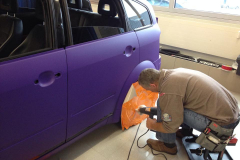 Car Wrapping bei pr-kreativ GmbH: PR-Kreativ Carwrapping Violett