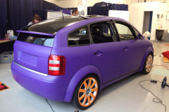 Car Wrapping bei pr-kreativ GmbH: PR-Kreativ Carwrapping Violett