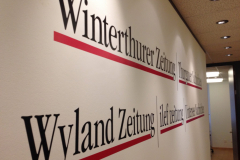 Wallwrap Detail Empfang Winterthurer Zeitung